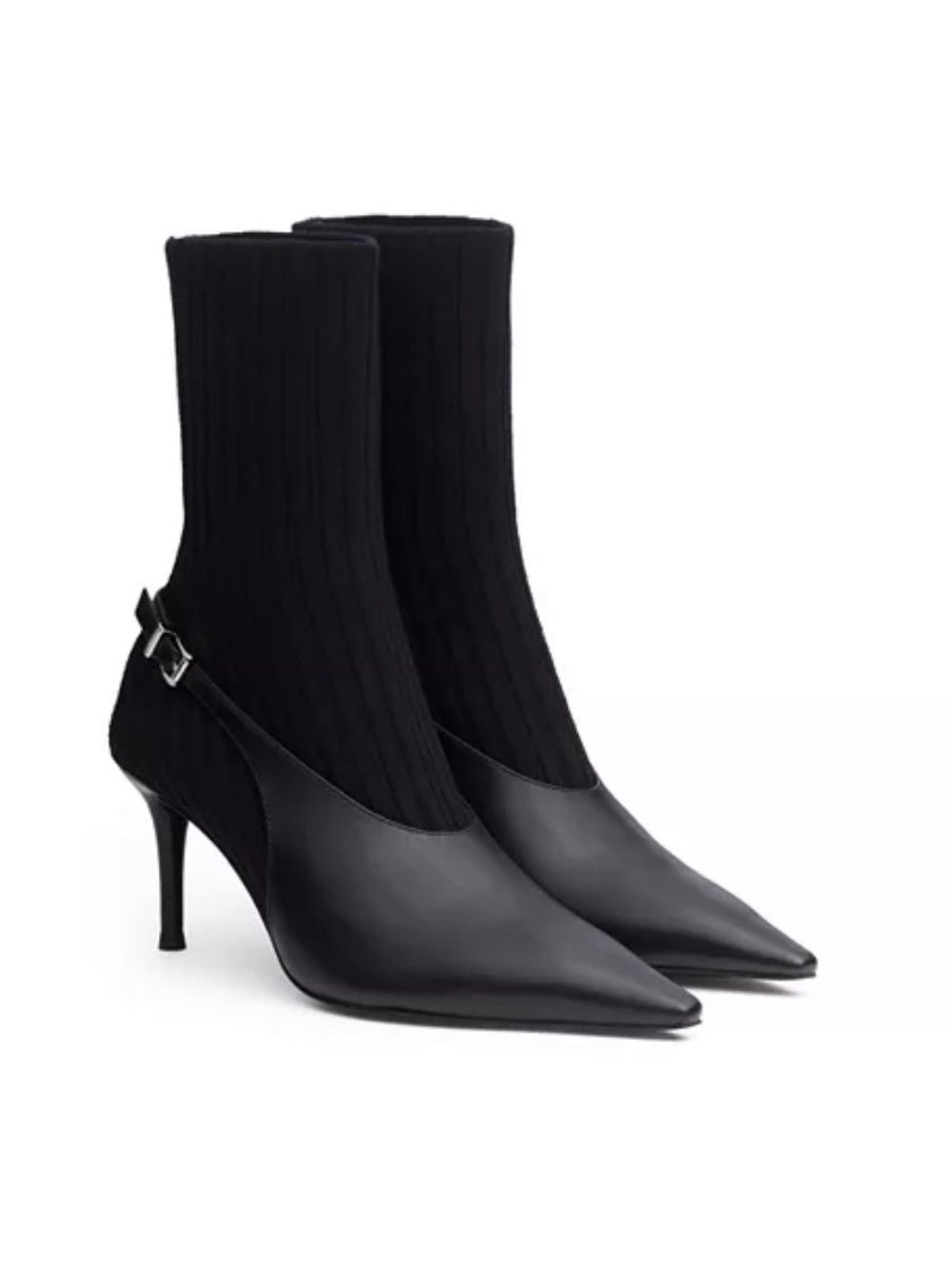 rag & bone Mercer Sock slingback Heel Booties with pointed toes